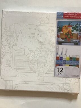 Artist Loft Christmas Canvas Painting Set